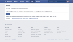 facebook debugger tool